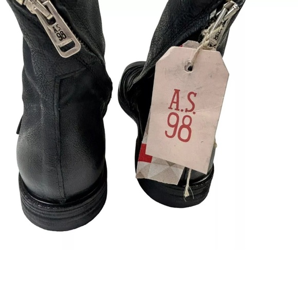 A.S.98 Vivi Buckle Boots Size 39 EU or 8.5-9 US NWT - Picture 5 of 17